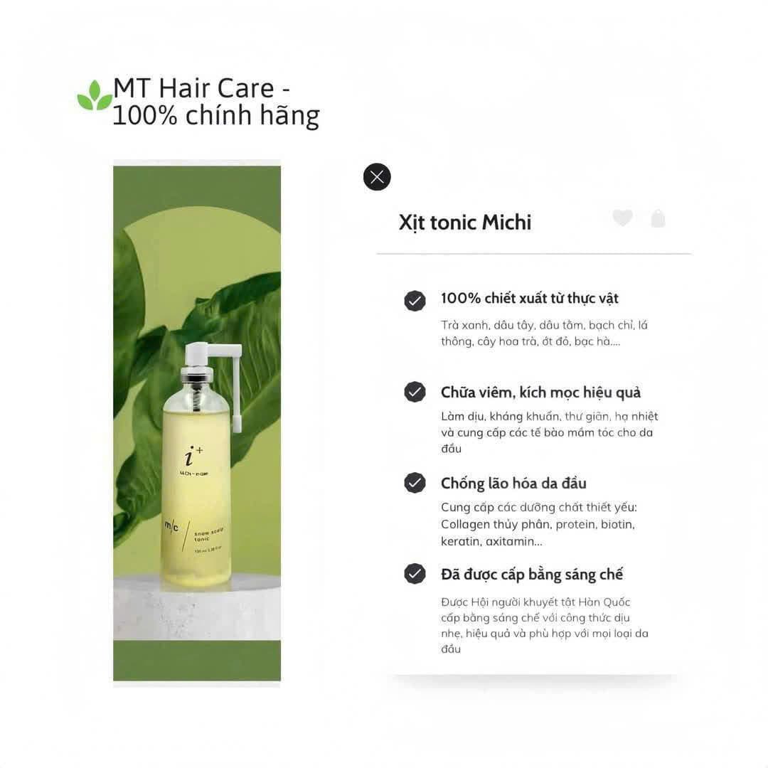 Xịt Dưỡng Tóc & Da Đầu - TONIC MICHI Hàn Quốc - 2